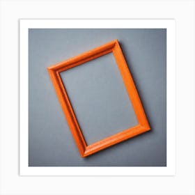 Orange Picture Frame Art Print