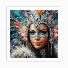 Carnival Girl Art Print