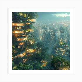 Futuristic Cityscape 6 Art Print