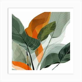 Abstract Leaves 41 Art Print