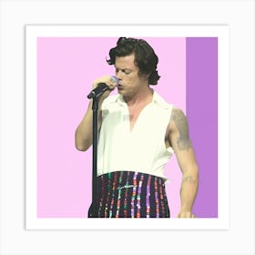 Harry Styles 4 Square Art Print