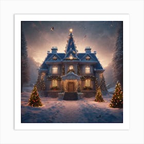 Christmas House 54 Art Print