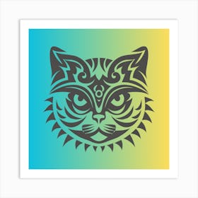 Tribal Cat 1 Art Print