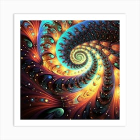 Fractal Spiral Art Print