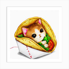 Taco Cat Art Print