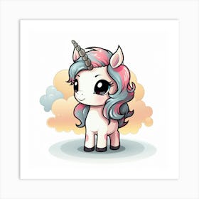 Cute Unicorn 607 Art Print