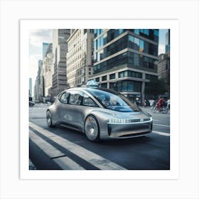 Futuristic Car 2 Art Print