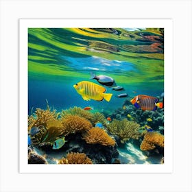 Tropical Fishes Art Print