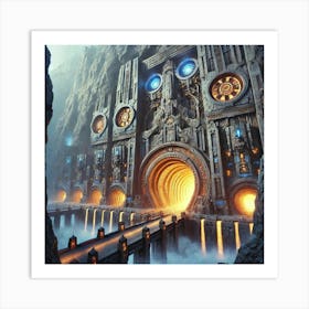 Lava City Gate Art Print