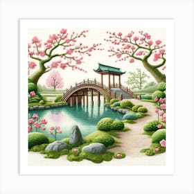 Japanese Garden 1 Art Print