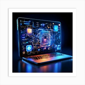 Computer Smartphone Tablet Laptop Gadget Innovation Device Software Hardware Coding Prog (2) Art Print