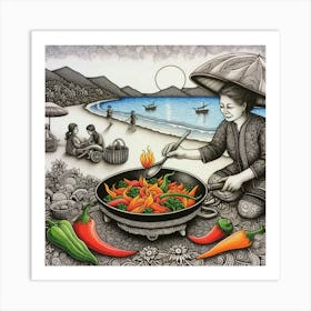 Thai Cooking Art Print