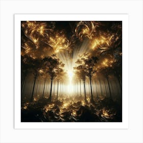 Fractal Forest 1 Art Print