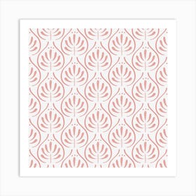 Boho Pattern Pink Art Print