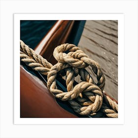 Knot On A Boat Art Print