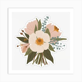 Bouquet Of Flowers Art Print