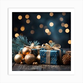 Elegant Christmas Gift Boxes Series014 Art Print