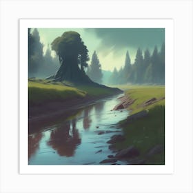 Tree In The Forest Art Print