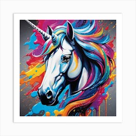 Unicorn Painting 4 Art Print