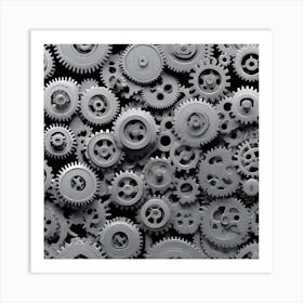 Gears And Gears 9 Art Print