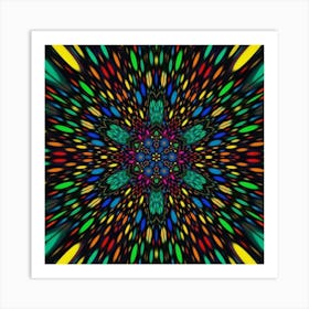 Psychedelic Flower 21 Art Print