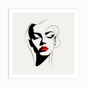 Portrait Of A Woman 3 Art Print