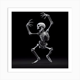 Skeleton Dance Art Print