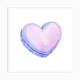 Heart Macaron Art Print