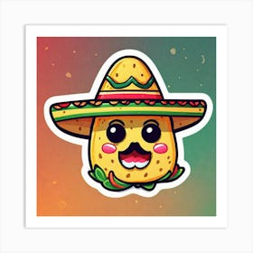 Mexican Sticker 8 Art Print