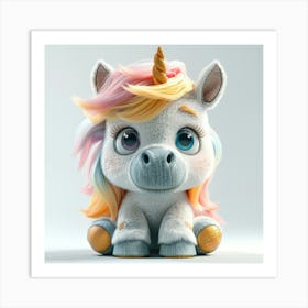 Cute Unicorn 854 Art Print