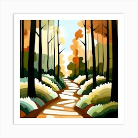 Path Through The Woods Art Print