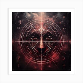 Satan'S Face Art Print