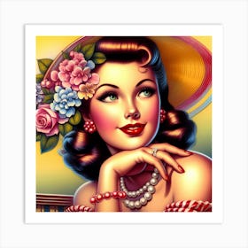 Pin Up Girl 2 Art Print