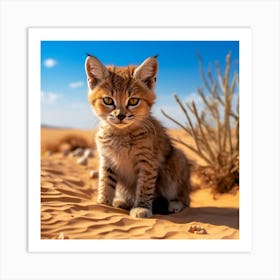 Sand Cat Art Print