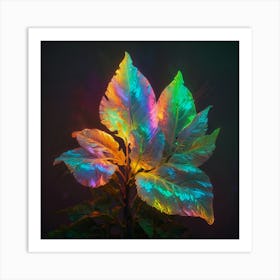 Rainbow Leaf 1 Art Print