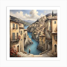 'Riverside' Art Print