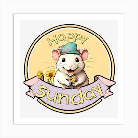 Happy Sunday Art Print