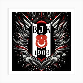 Beşiktaş J.K Logo Wall Art 14 Art Print