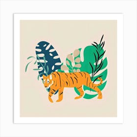 Tiger In The Jungle Art Print