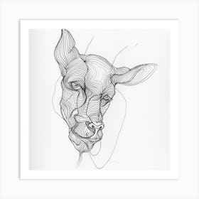 Goat Head Art Print