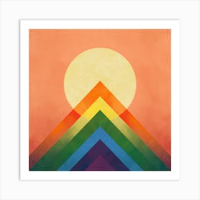 Rainbow Peak Nursery (1) Art Print