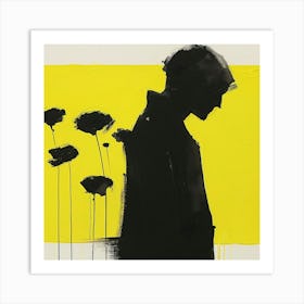 Black And Yellow 1 Art Print