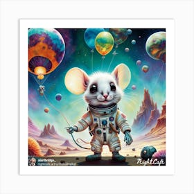 Mouse In Space Art Print