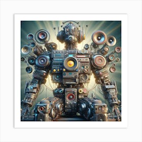 Futuristic Robot Art Print