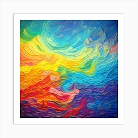 Abstract Colorful Abstract Painting 11 Art Print