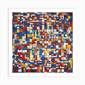 'Six Squares' Art Print