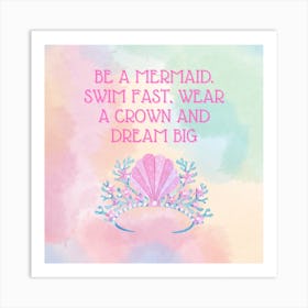 Mermaid Crown Art Print