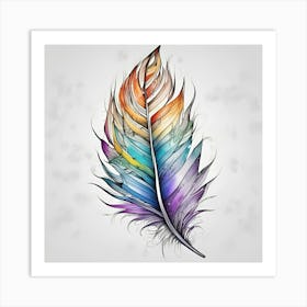 Feather Feather Feather 19 Art Print