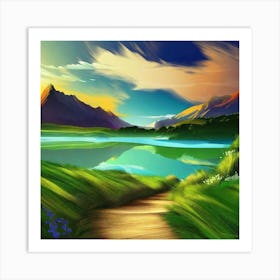 Path To The Lake Art Print