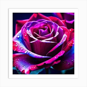 Purple Roses 1 Art Print